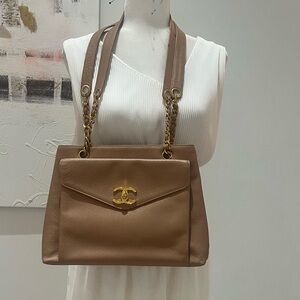 Vintage Authentic Camel Chanel Purse